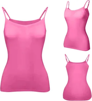 2024 Women Tank Tops Built in Bra Tank Tops for Women Spaghetti Strap Padded Camisole Plus Size Sports Bras Tank Tops Shelf Bra Camis