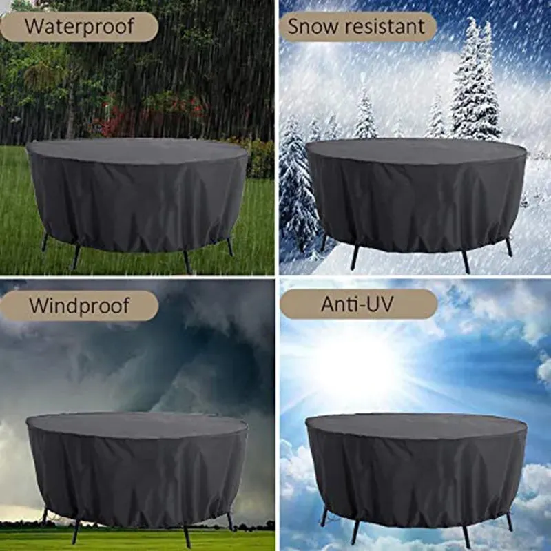 420d Garden Furniture Chair Set Dust Covers Waterproof Oxford Wicker Sofa Protection Patio Rain Snow Covers