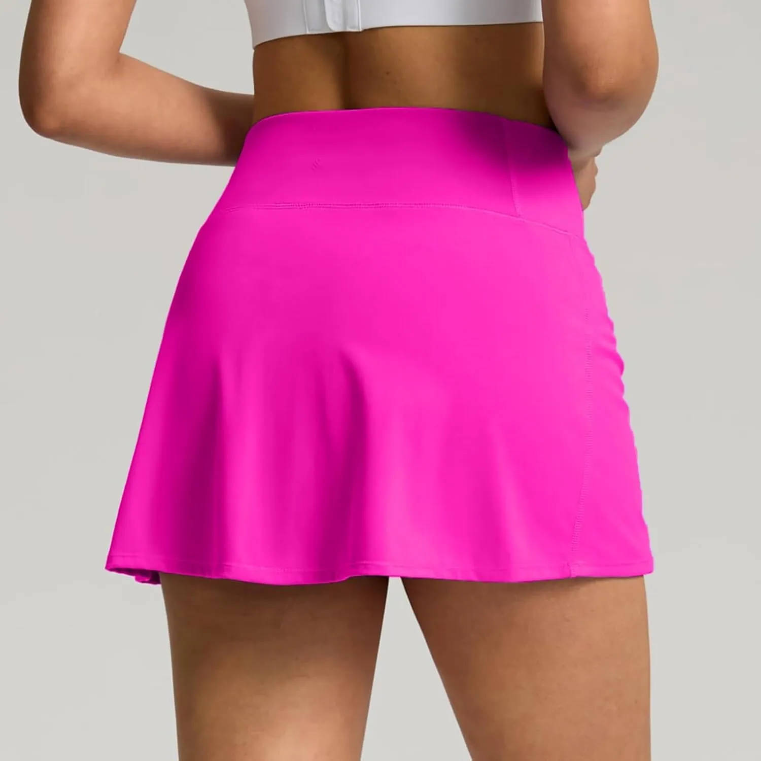AMDBEL Women's Workout Shorts,Summer Stretchy High Waist Solid Golf Skorts Skirts Casual Outdoor Athletic Running Skirts