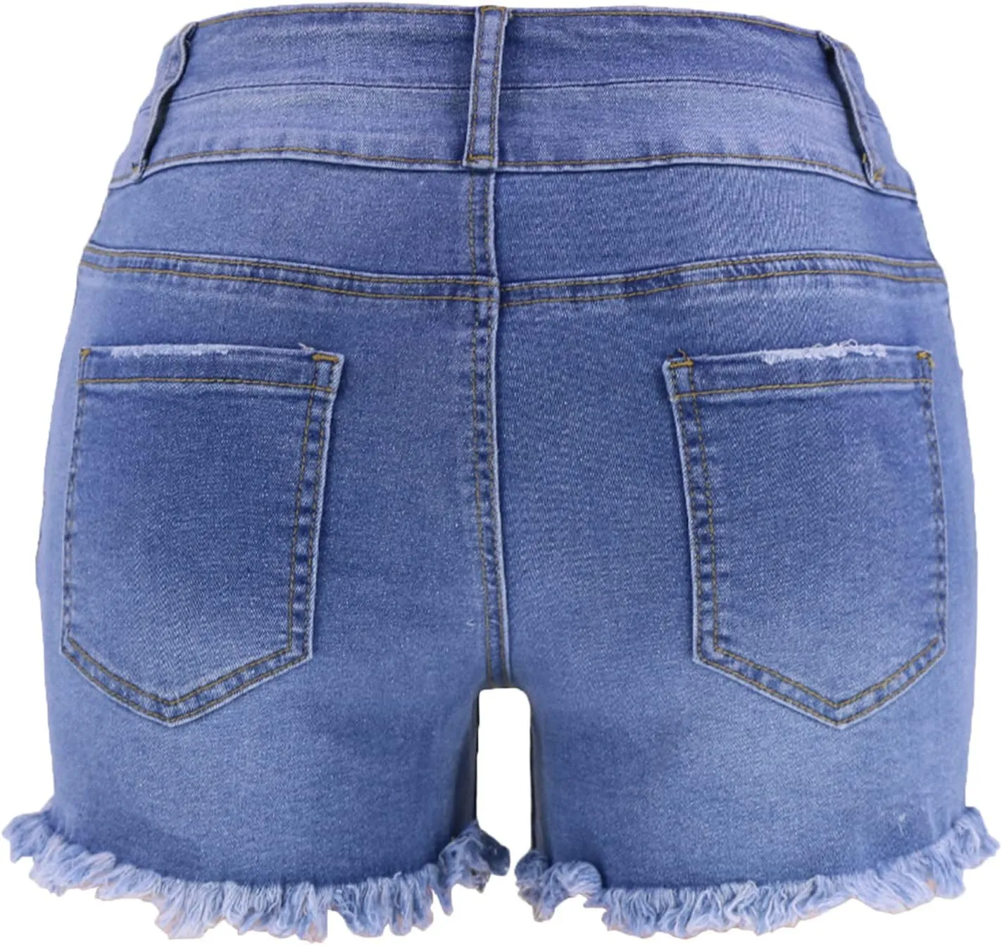 Atditama Women's Summer Ripped Jean Shorts Stretch Skinny Frayed Denim Shorts Beach Casual Women Shorts