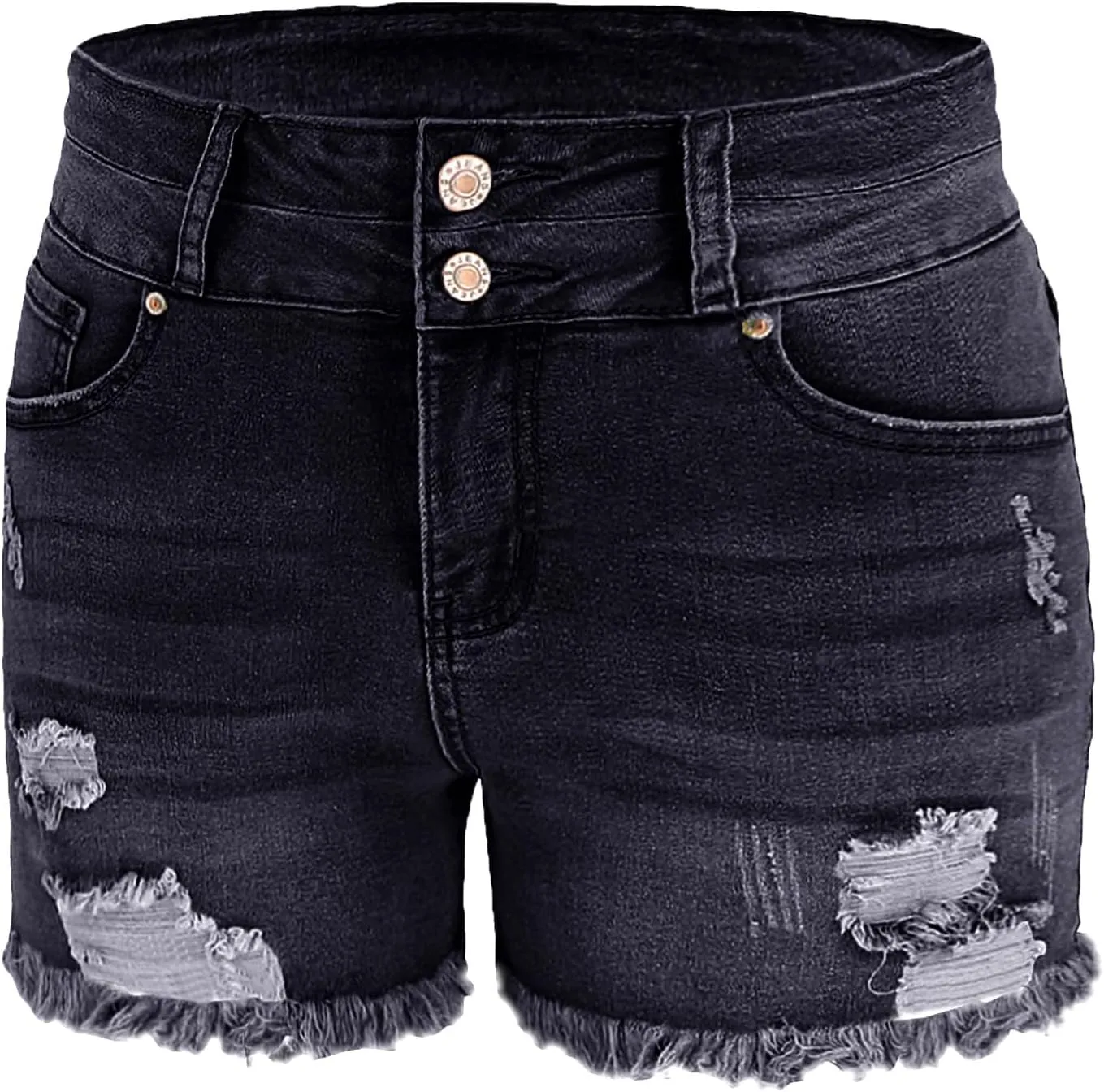 Atditama Women's Summer Ripped Jean Shorts Stretch Skinny Frayed Denim Shorts Beach Casual Women Shorts