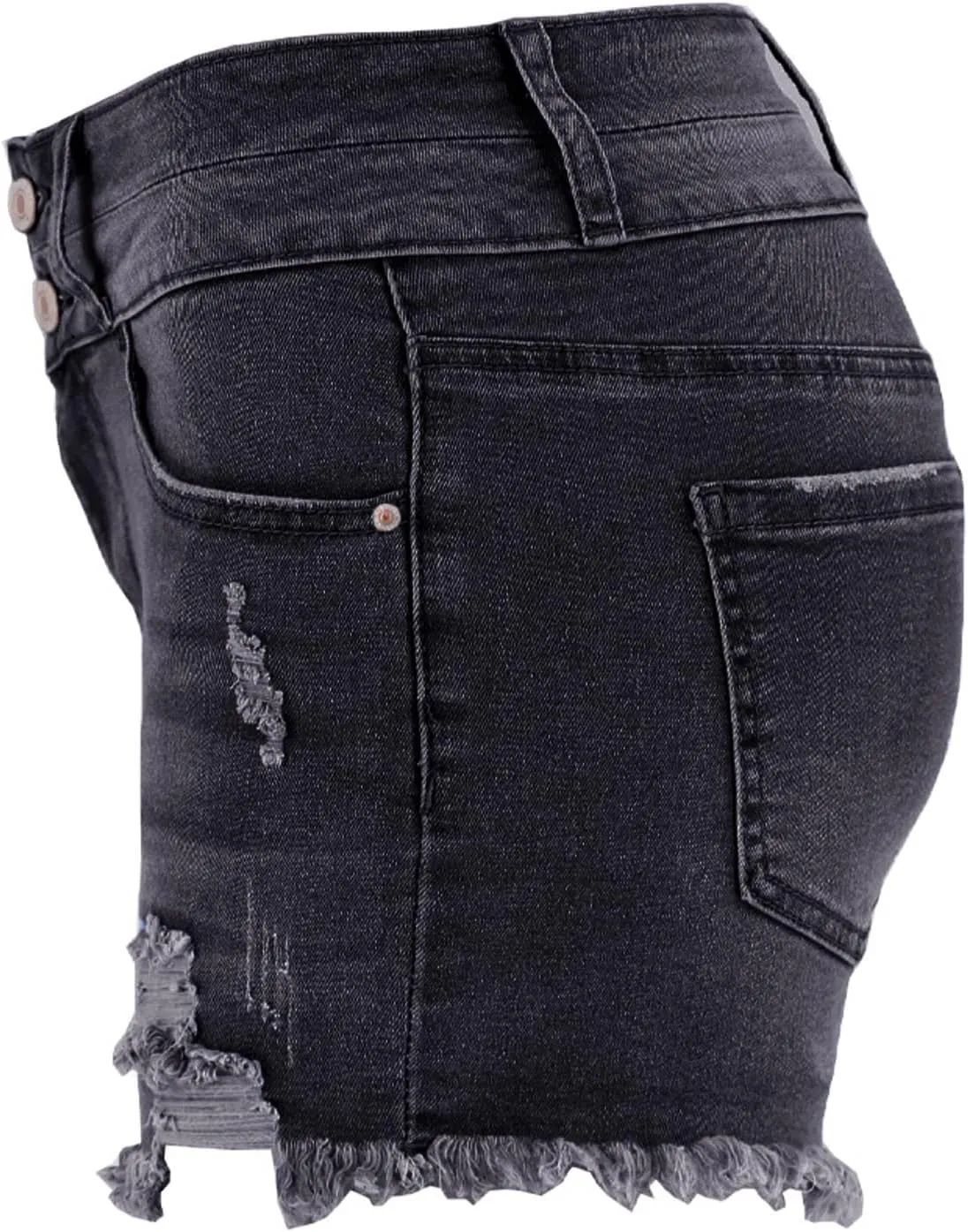Atditama Women's Summer Ripped Jean Shorts Stretch Skinny Frayed Denim Shorts Beach Casual Women Shorts