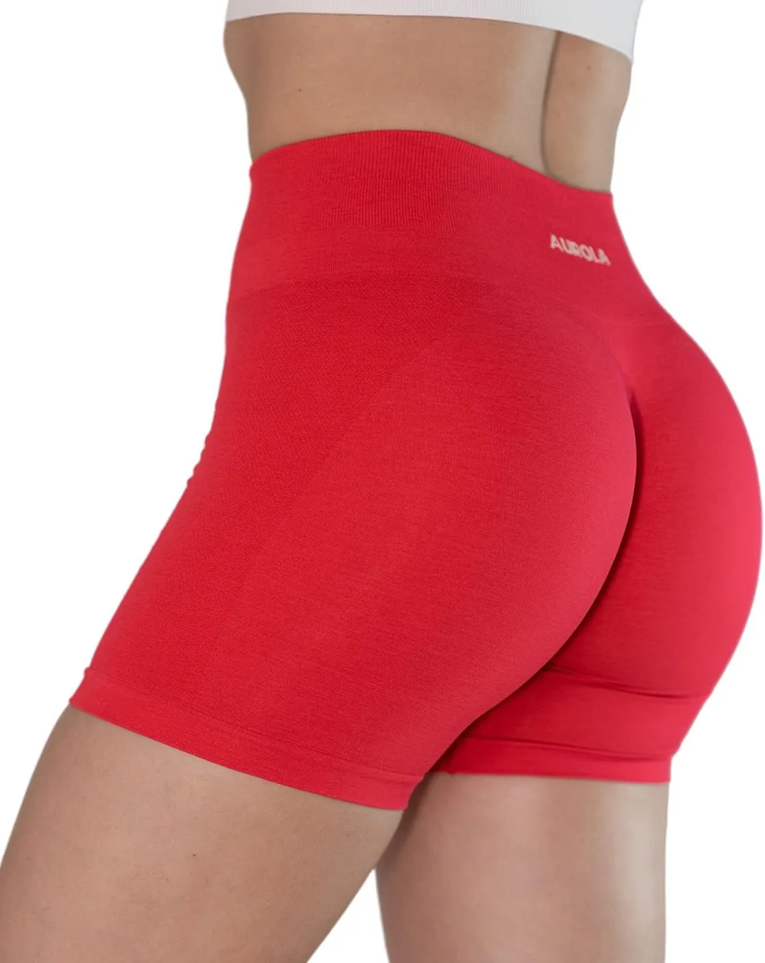 AUROLA Intensify V2.0 Women's Workout Shorts Athletic Running Shorts, Seamless High Waist Sport Gym Yoga Shorts