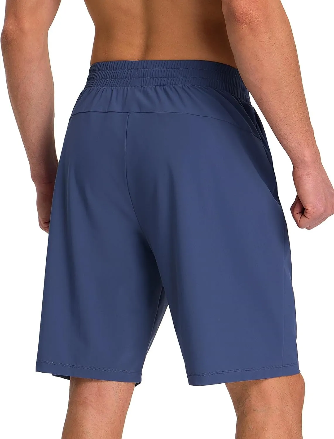 baleaf Men's Athletic Running Shorts 9" Quick Dry Workout Shorts Lightweight Sports Gym Shorts with Zipper Pockets
