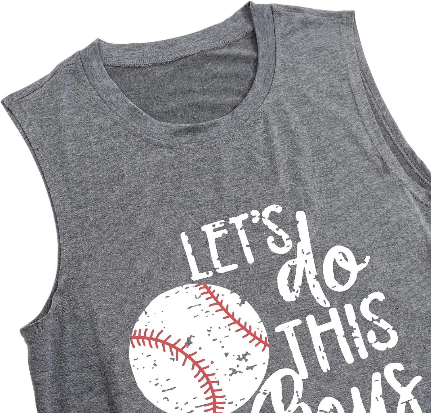 Baseball Mom Shirt Tank Tops Baseball Love Graphic Tee Shirts Women Summer Casual Loose Sleeveless Shirt
