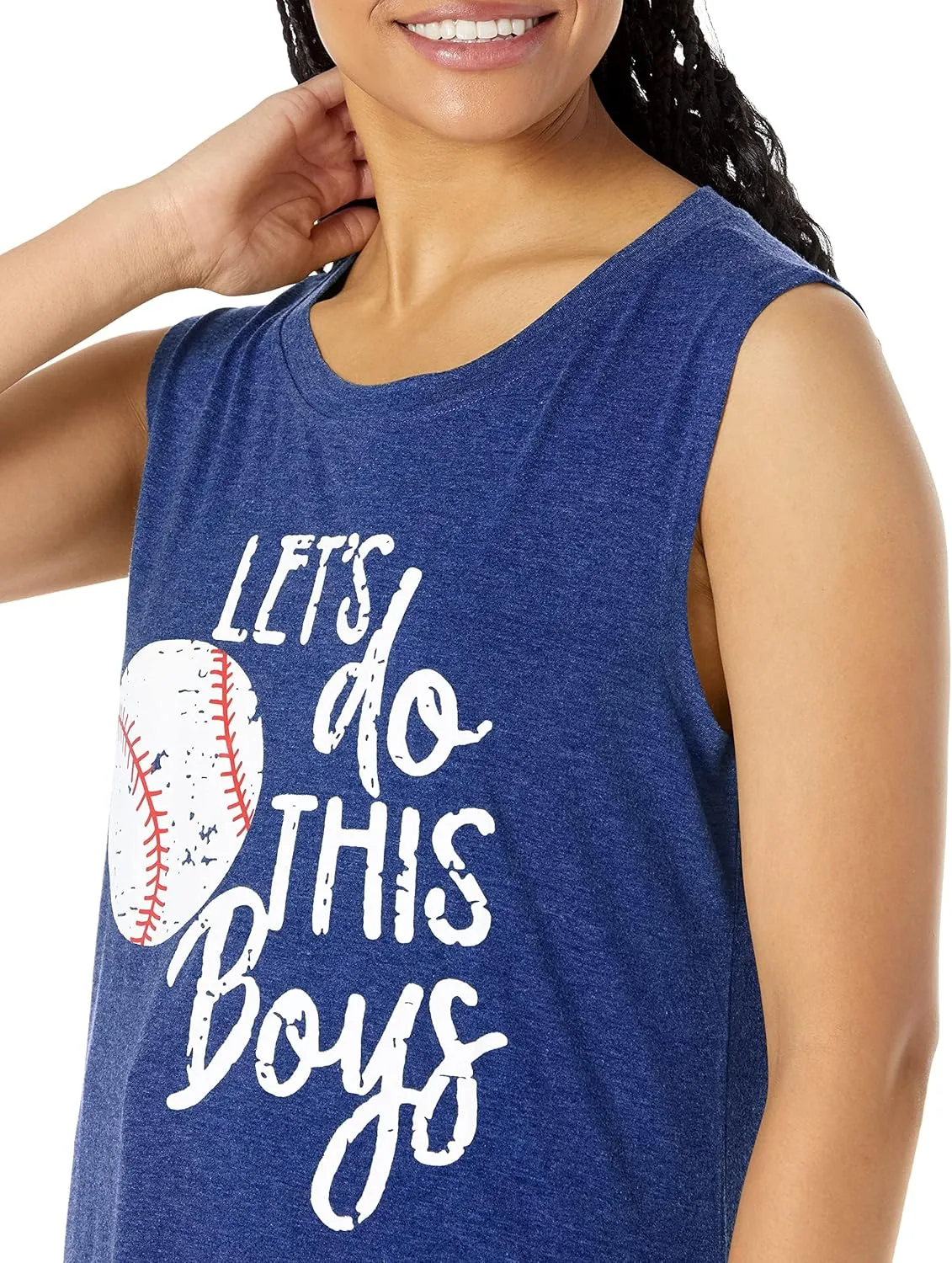 Baseball Mom Shirt Tank Tops Baseball Love Graphic Tee Shirts Women Summer Casual Loose Sleeveless Shirt
