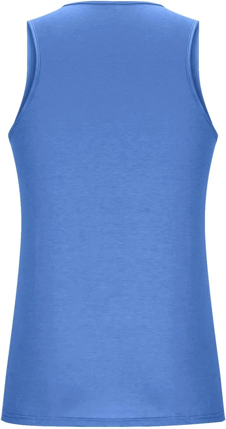 Big and Tall Graphic Tank Tops for Men Sleeveless Palm Tree Shirts Pullover Loose Running Workout Tops Muscle Vest