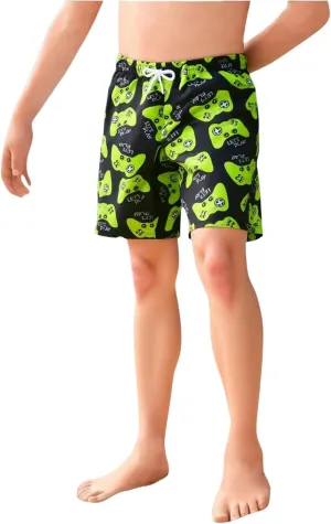 Boy's Y2k Striped Graphic Shorts Drippy Track Shorts Streetwear Athletic