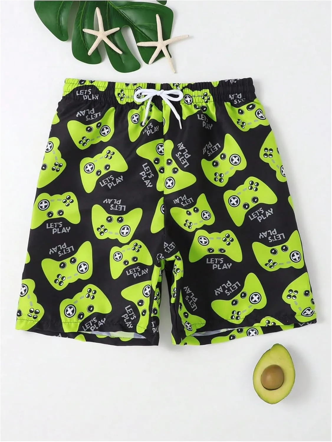 Boy's Y2k Striped Graphic Shorts Drippy Track Shorts Streetwear Athletic
