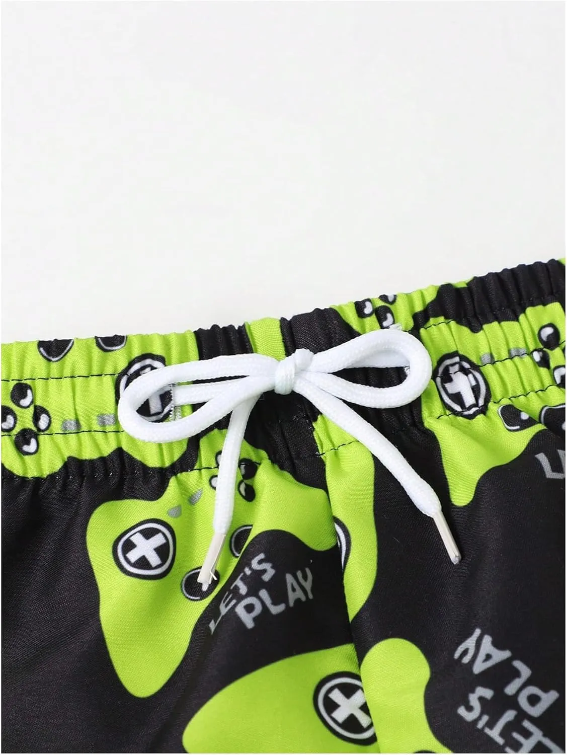 Boy's Y2k Striped Graphic Shorts Drippy Track Shorts Streetwear Athletic