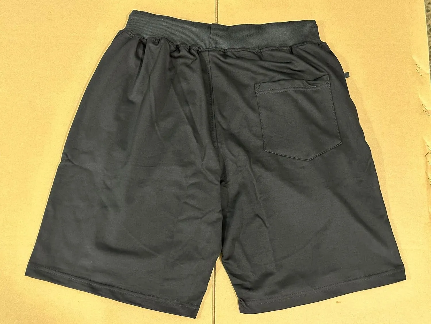 Boyzn Men's Athletic Shorts Comfortable Cotton Workout Shorts Elastic Waist Running Shorts with Zipper Pockets