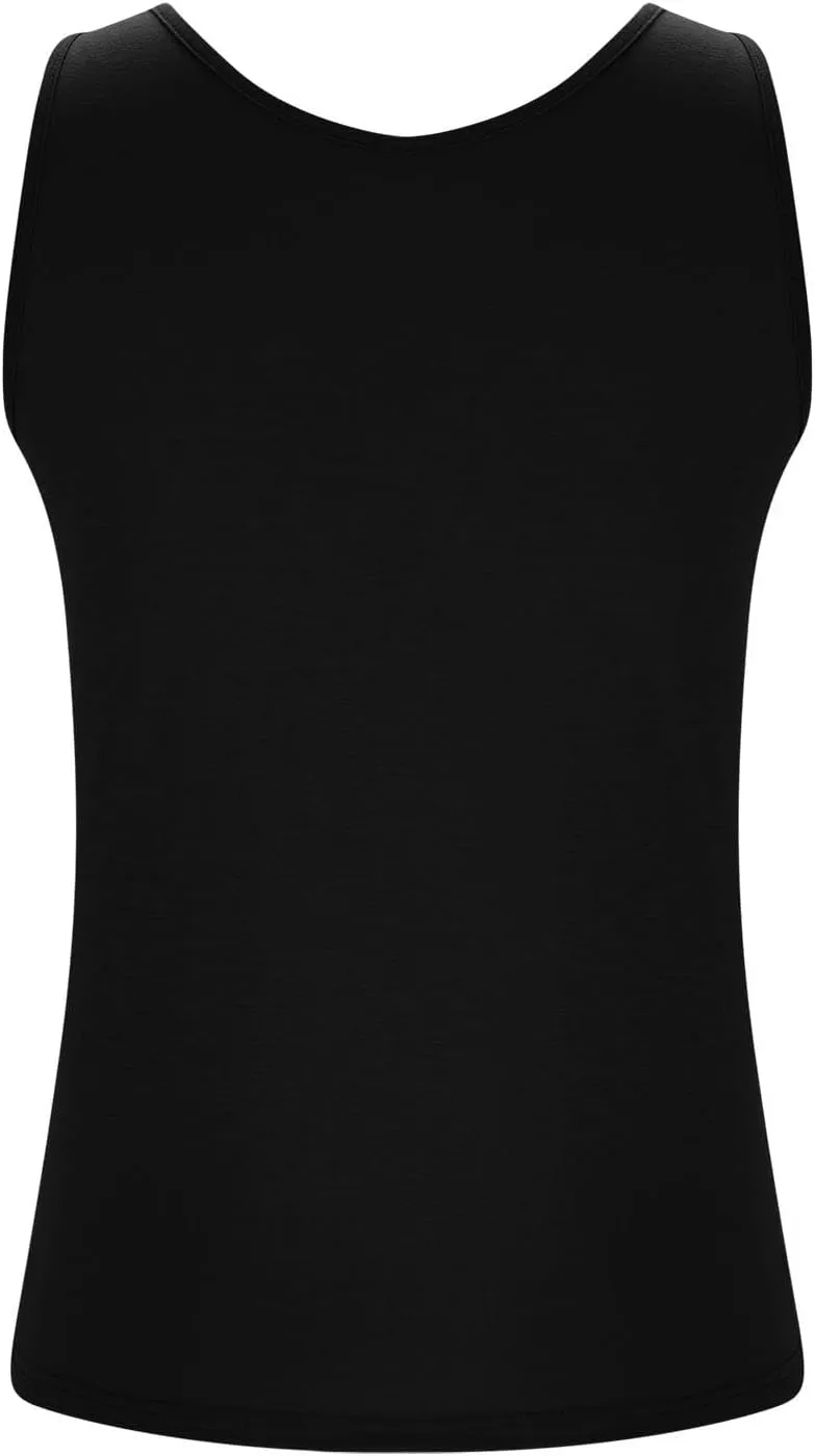 Bra Tank Tops for Women Plus Size Basic Workout Top Camisole Sleeveless Padded Yoga Shirt Modal Scoop Neck Shelf Bras