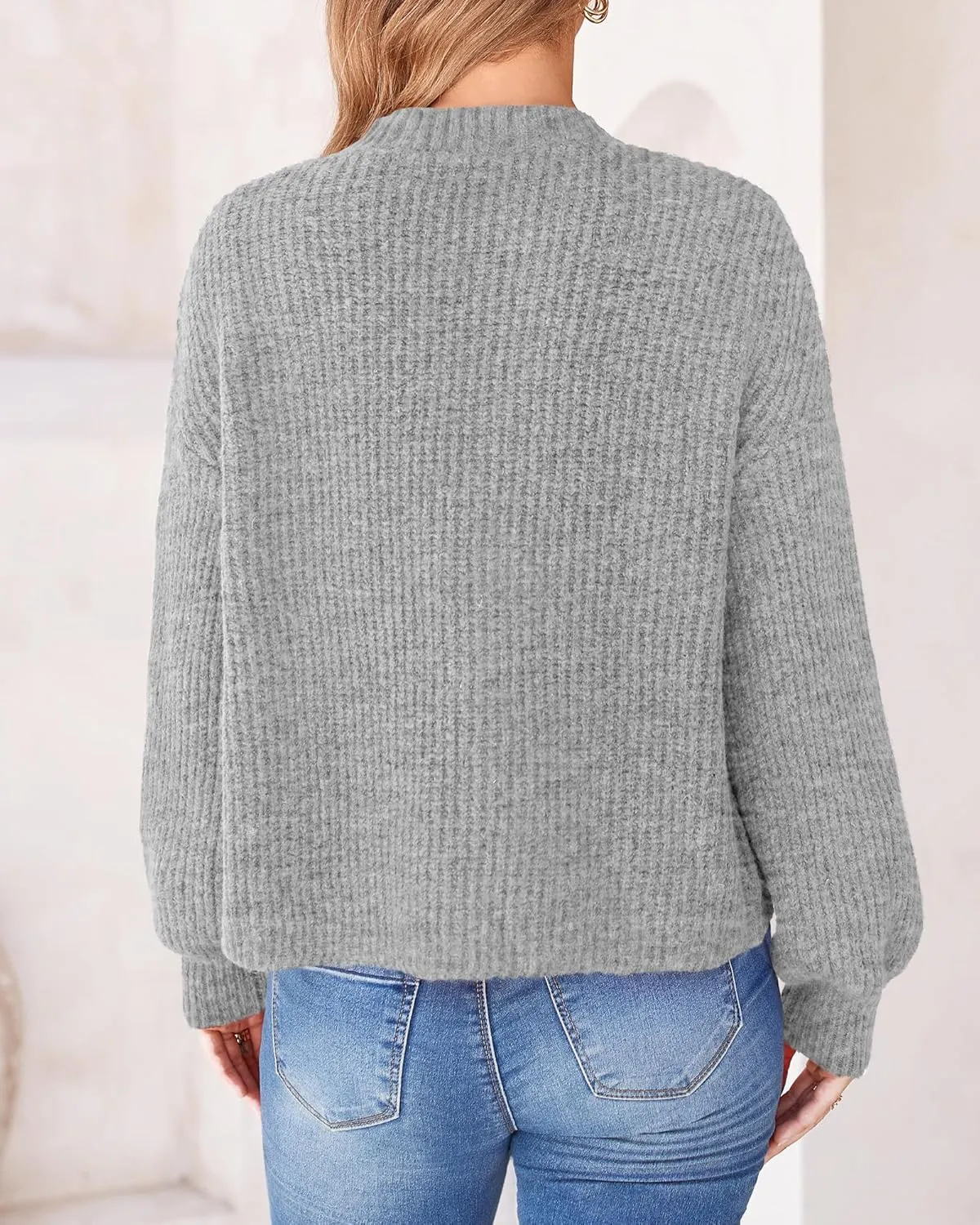 BTFBM Women's Chunky Knit Fall Cardigan 2025 Winter Long Sleeve Button Down Soft Loose Cropped Sweater Outerwear