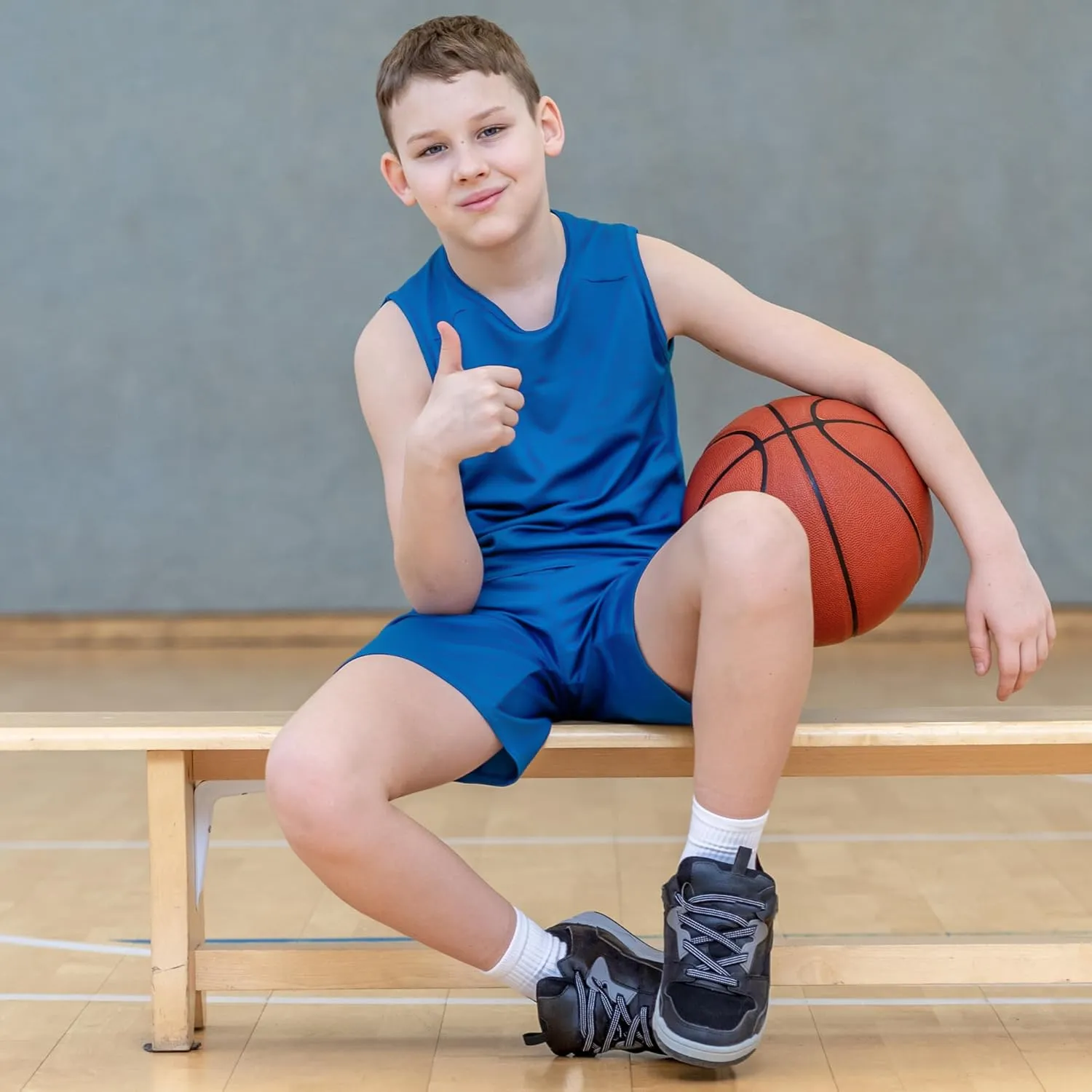 BVNSOZ Boy's Basketball Shorts Youth Boy's Active Athletic Performance Shorts with Pockets Moisture Wicking Shorts for Boys