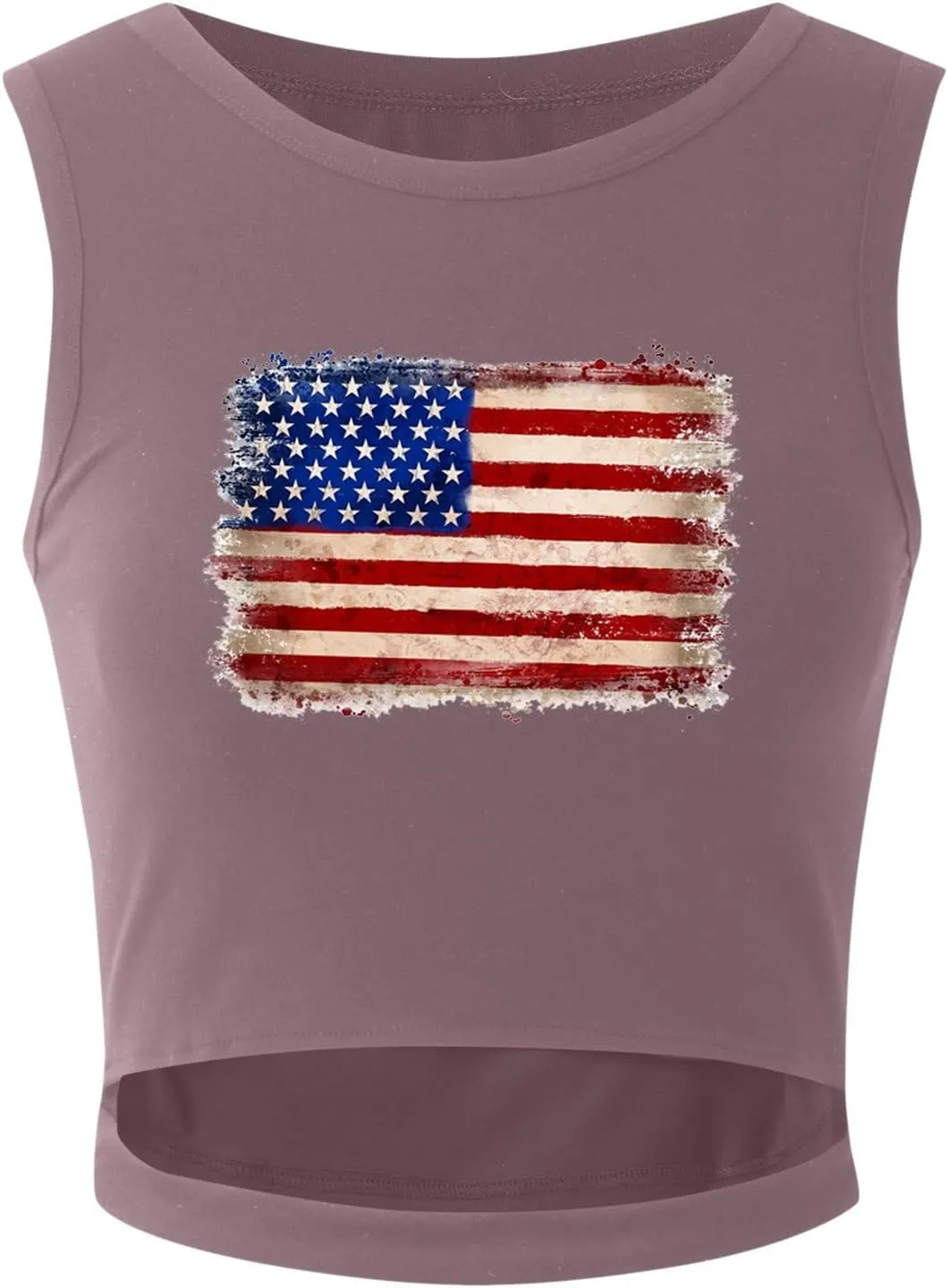 Camisole Tops for Women 2025 Up to Date Independence Days for Women Tank Tops High Neck Sexy Sleeveless Cutout Racer Back