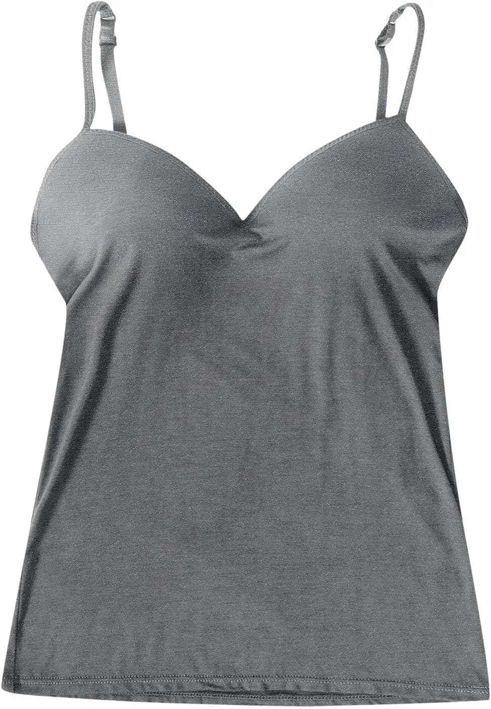 Camisole Tops for Women Cotton Adjustable Strap Stretch Tank Tops Built in Shelf Bra Workout Yoga Shirt