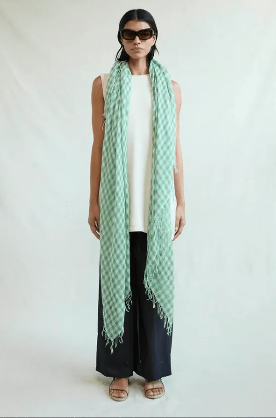 Cashmere and Silk Scarf / English Ivy
