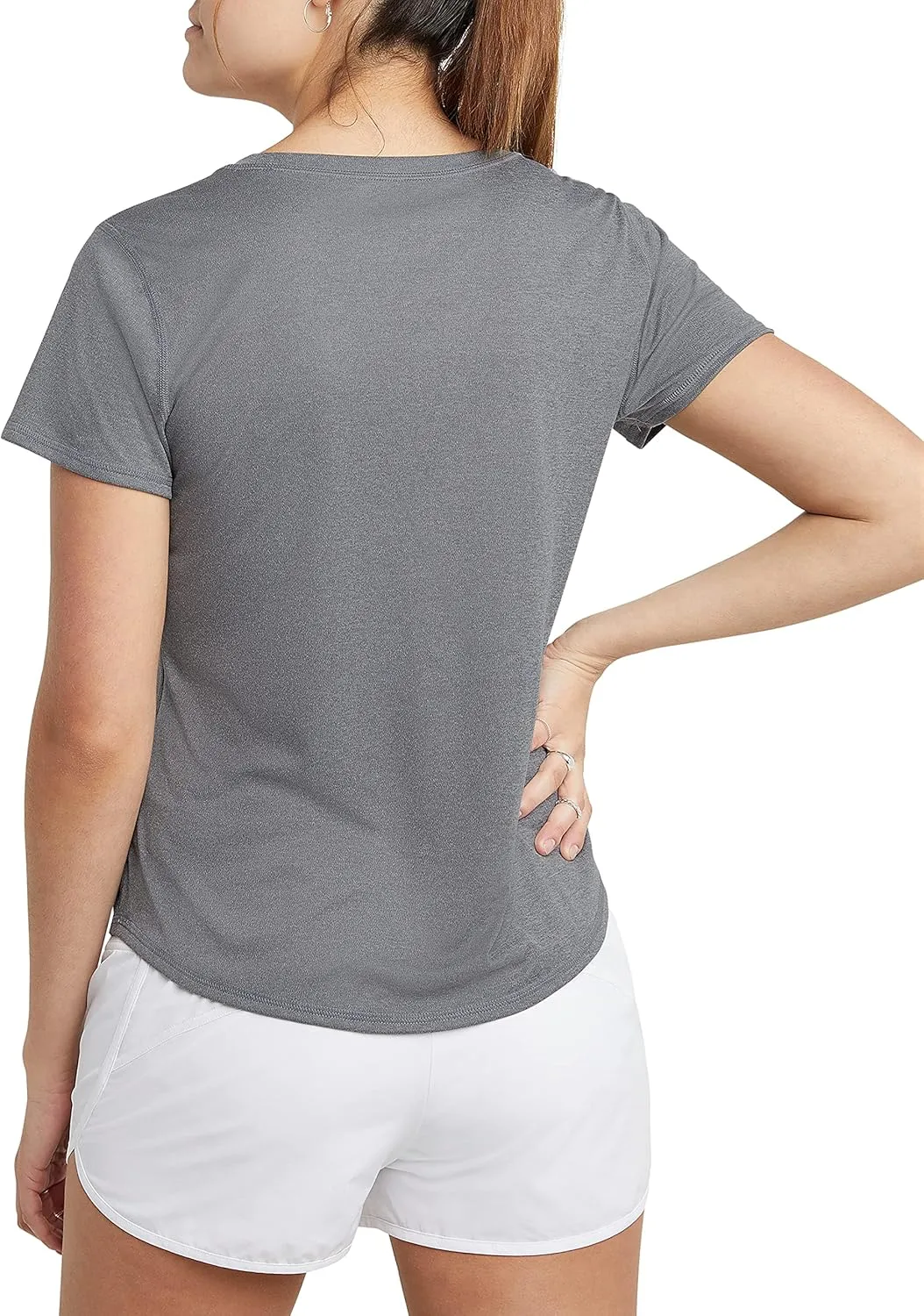 Champion Women'S Tshirt, Classic Sport, Moisture-Wicking Tshirt Athletic Top For Women Plus Size Available
