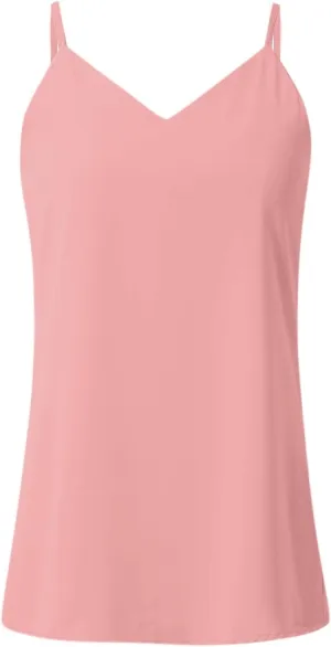 Chiffon Cami V Neck Tank Tops for Women Loose Fit Flowy Spaghetti Strap Camisole Summer Casual Sleeveless Tanks