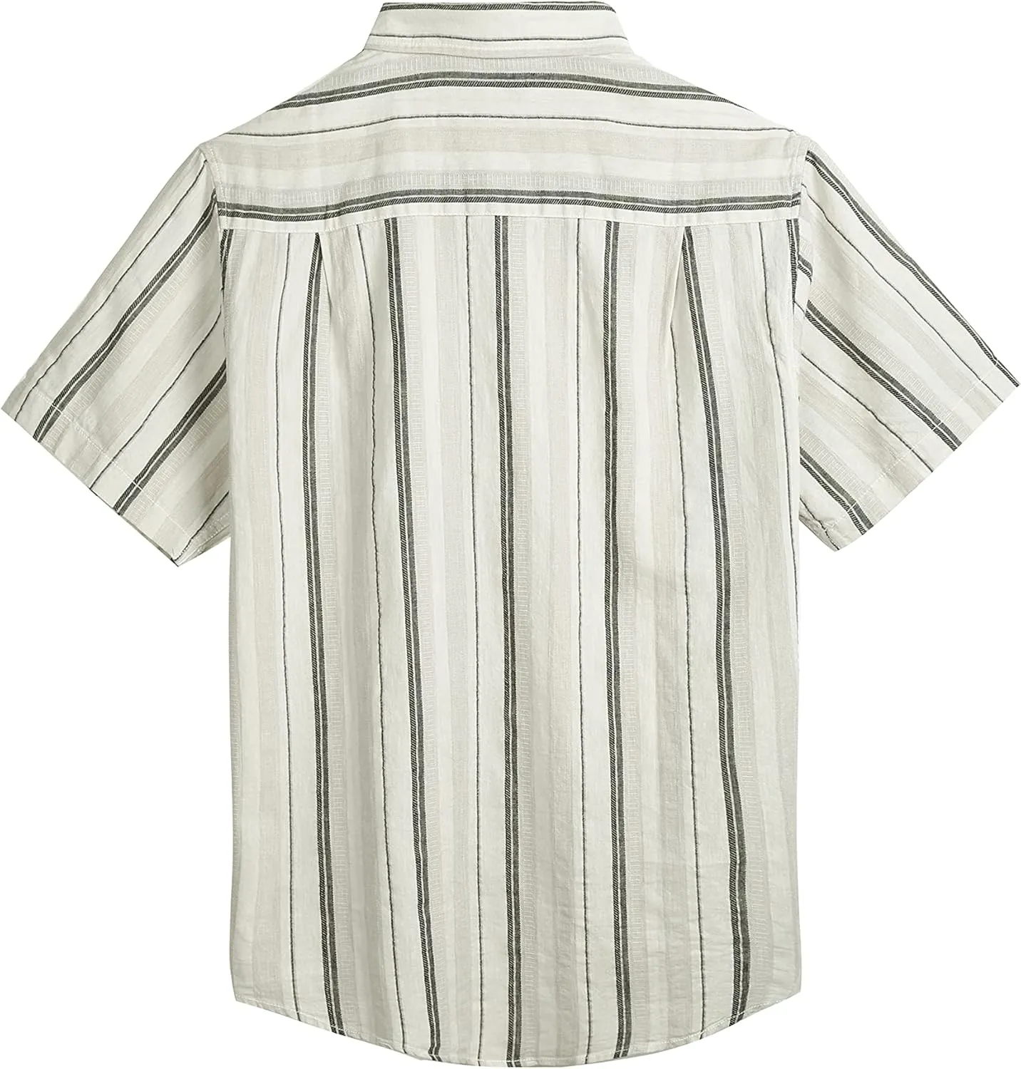 COEVALS CLUB Mens Linen Beach Summer Casual Button Down Shirt Short Sleeve Shirt
