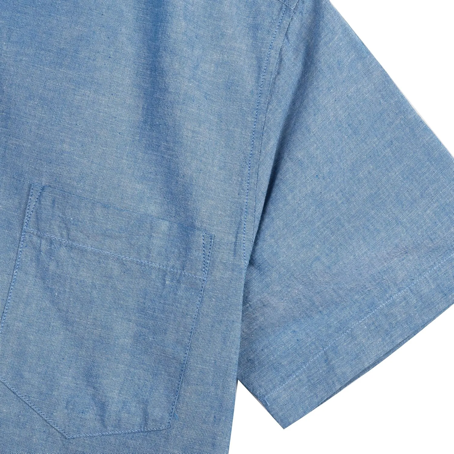 COEVALS CLUB Mens Linen Beach Summer Casual Button Down Shirt Short Sleeve Shirt