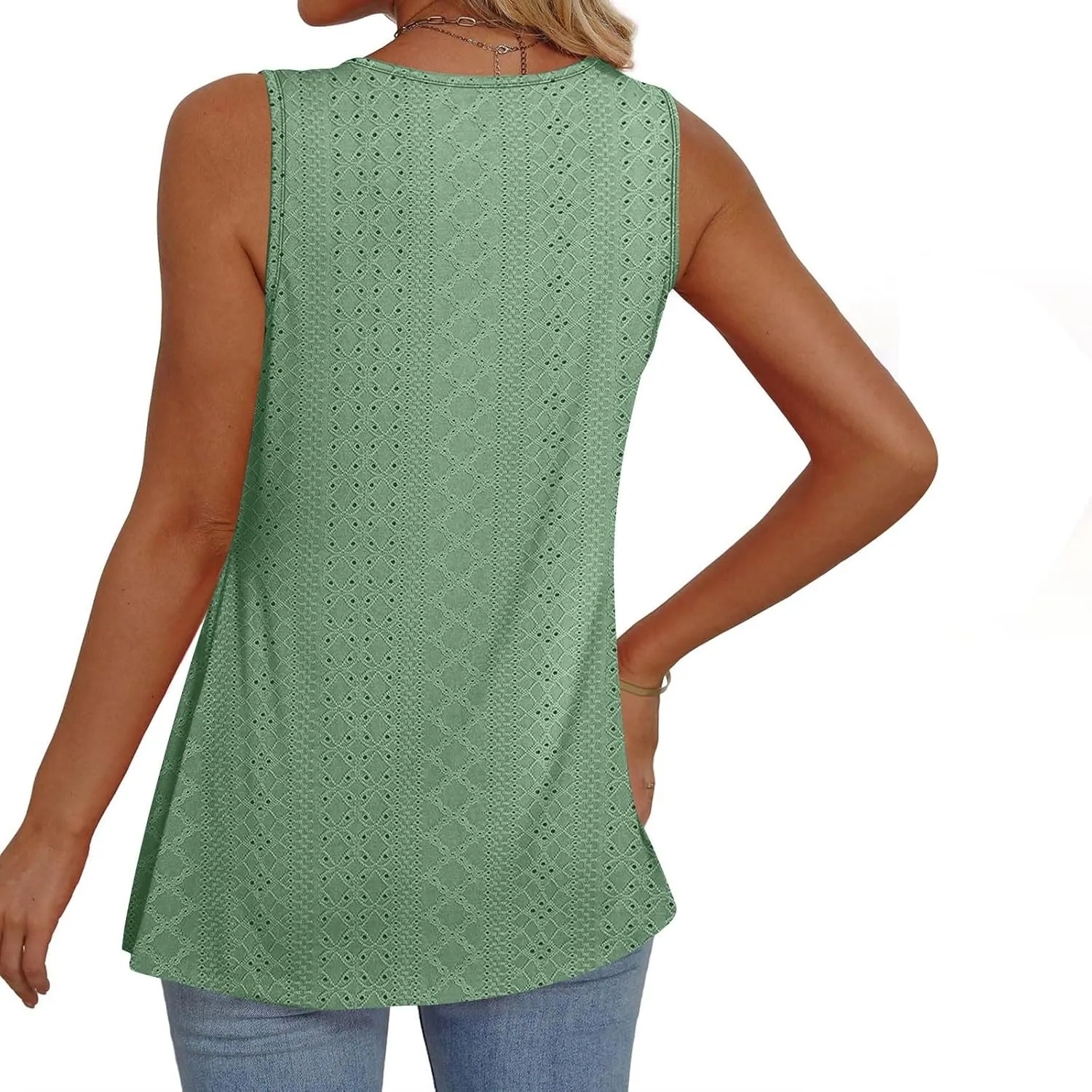 Comfy and Breathable Peplum Tunic Tops for Women Loose Fit Tank Top Summer Casual Dressy V-Neck Sleevless Shirts 2025