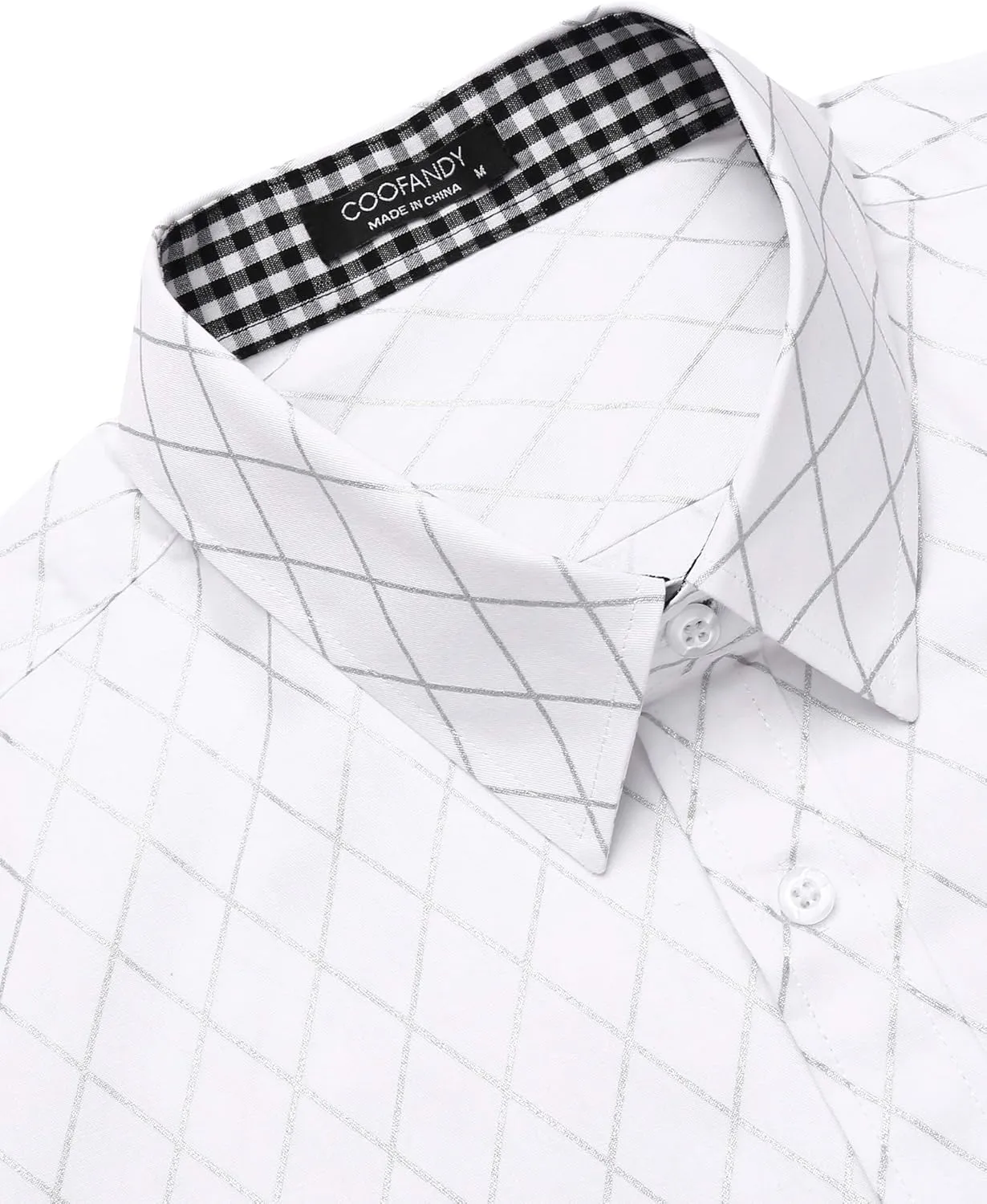 COOFANDY Men's Business Dress Shirt Long Sleeve Slim Fit Casual Button Down Shirt