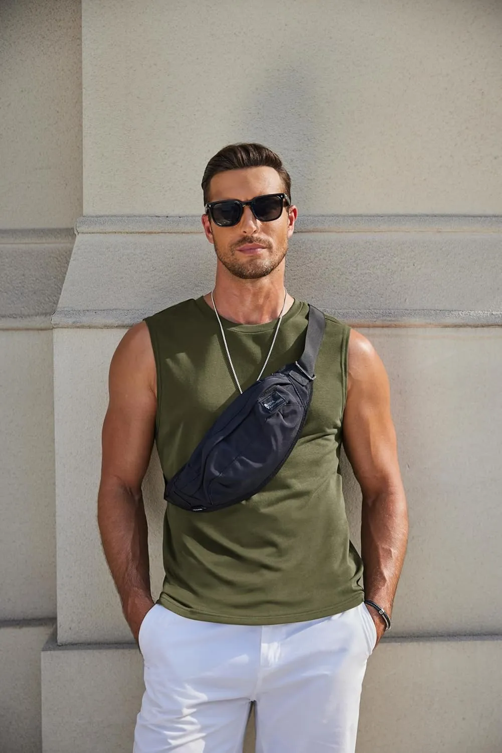 COOFANDY Mens Workout Tank Tops Cotton 3 Pack Soft Muscle Shirt Sleeveless Classic T Shirts Gym Athletic Tank