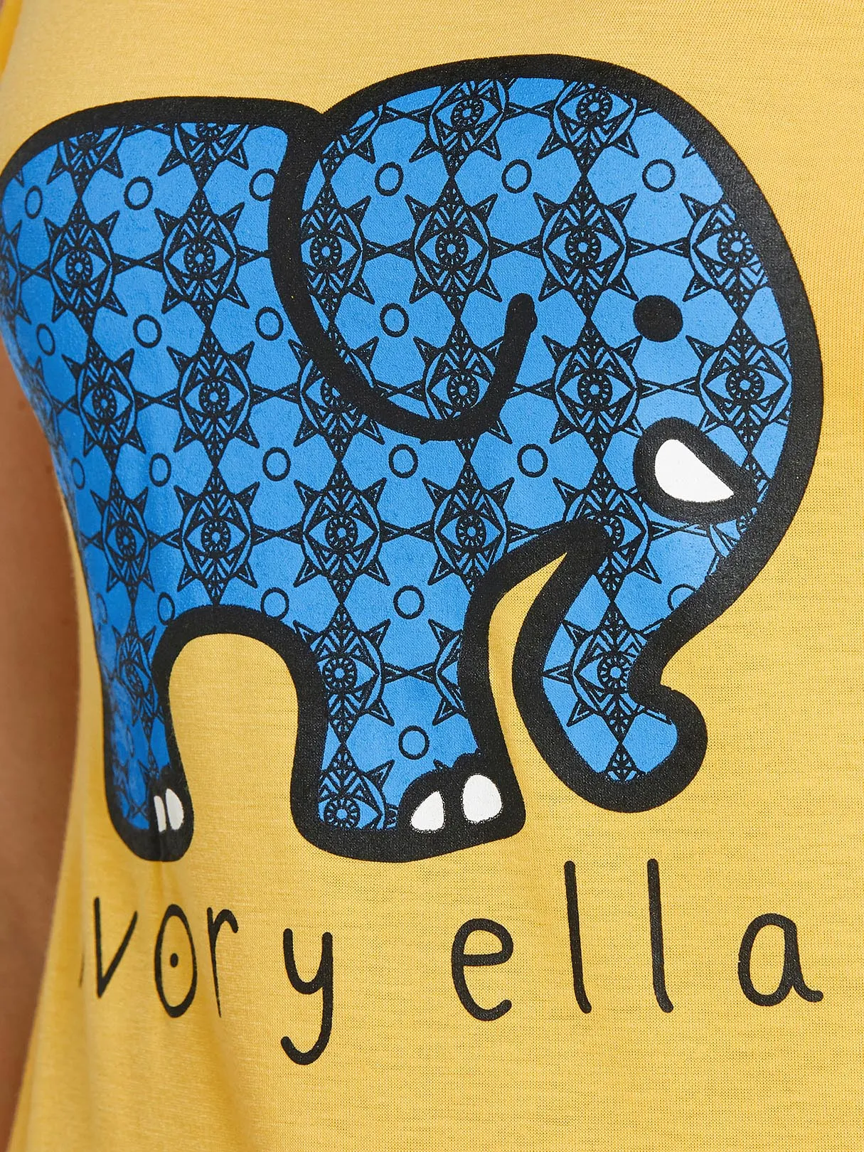 Custom Round Neck Printed Sleeveless Yellow T-Shirts