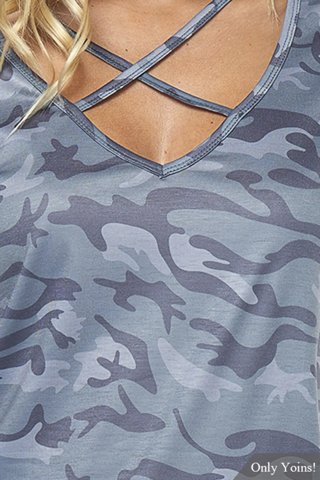 Custom V-Neck Camouflage Short Sleeve Camouflage T-Shirts