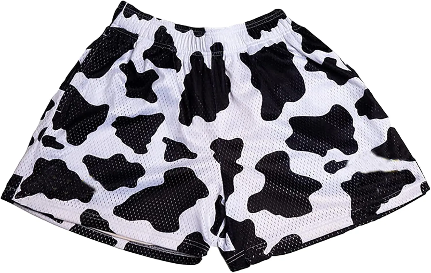 DIOTSR Mens Graphic Shorts Cool Streetwear Flat Front Shorts Workout Gym Athletic Shorts with Pockets