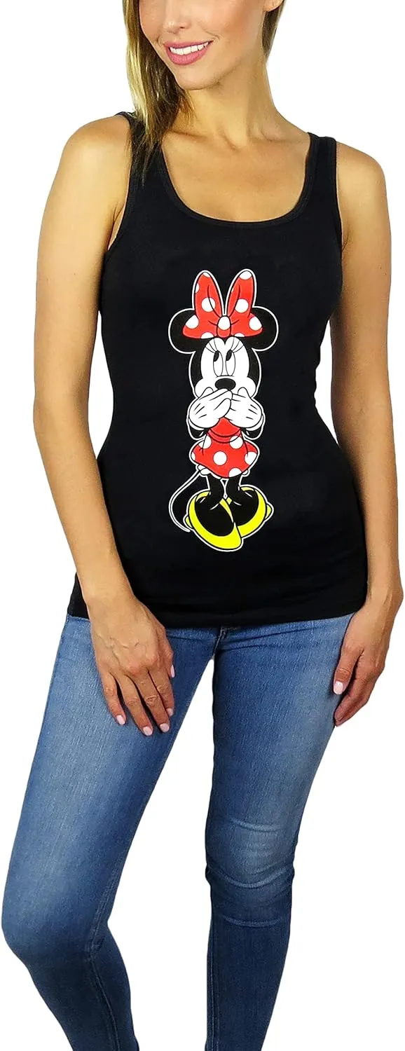 Disney Womens Minnie Mouse Oops Tank Top