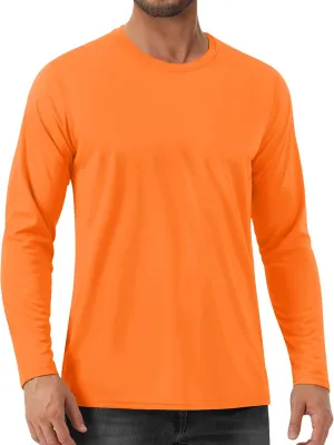 EKLENTSON Men's UPF 80  Sun Protection Shirts Long Sleeve Rash Gurad Quick Dry Swim Shirt Lightweight