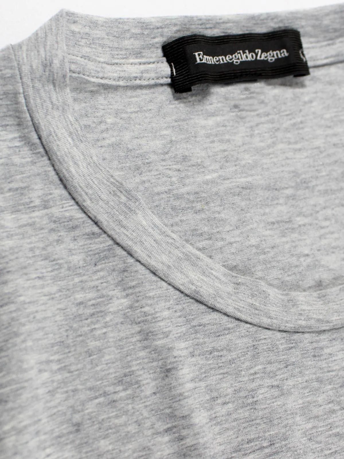 Ermenegildo Zegna Long Sleeve T-Shirt Gray M FINAL SALE