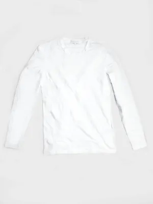 Ermenegildo Zegna Long Sleeve T-Shirt White XS FINAL SALE