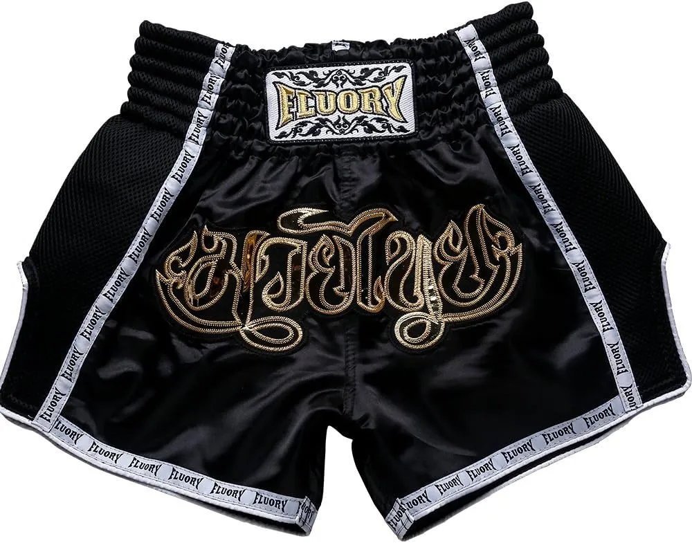 FLUORY Muay Thai Fight Shorts,MMA Shorts Clothing Training Cage Fighting Grappling Martial Arts Kickboxing Shorts Clothing