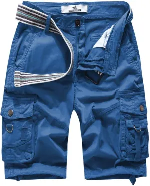 FOURSTEEDS Women's Cotton Relaxed Fit Casual Multi-Pocket Bermuda Cargo Shorts
