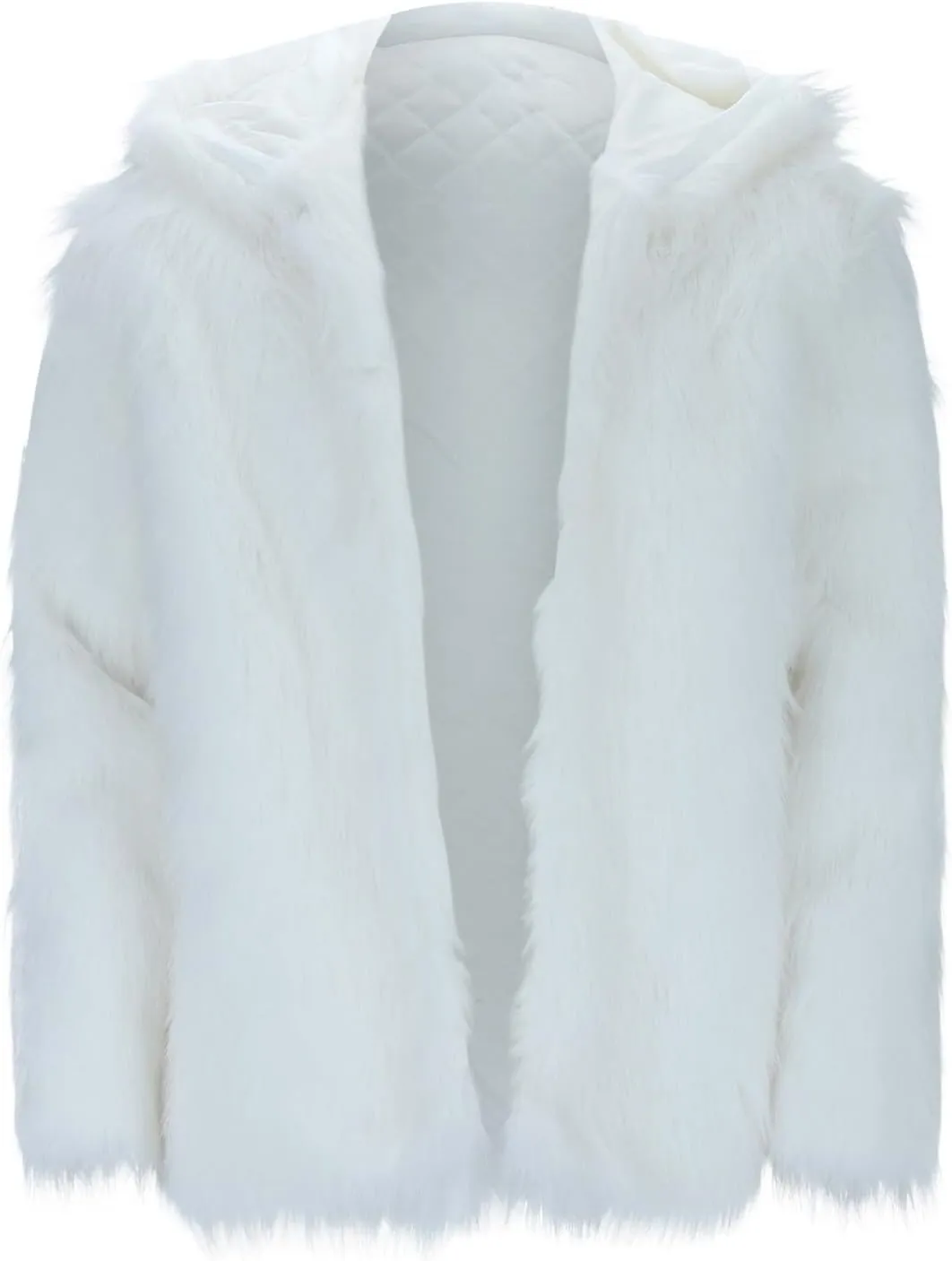 Fuzzy Thermal Sweaters Coats Furry Lightweight Long Sleeve Fluffy Front Open Baggy Jackets Cold Weather Soft Warm Comfy Tops