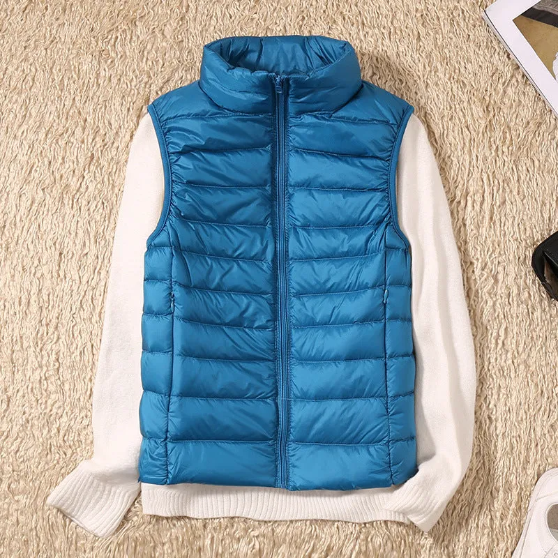 Gianna | New winter waistcoat with white duck feathers