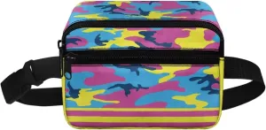 GIFTPUZZ Camouflage Waist Pack for Phone Kids Girl for Women Men Kids Outdoors Casual Travelling Hiking Cycling Fall Running Fanny Pack Belt Bag Slim