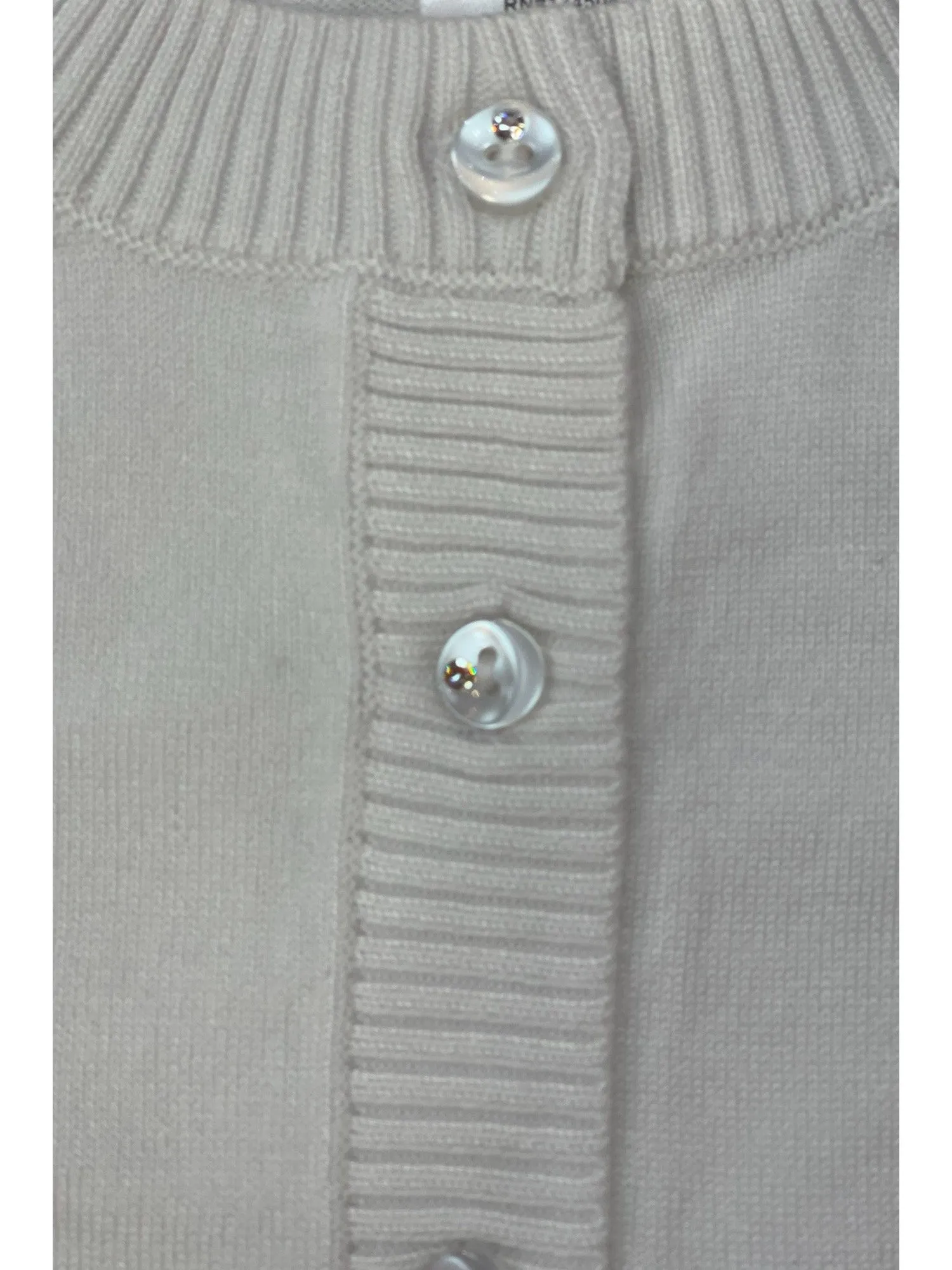 Girls Multi Color Glitter Rhinestone Button Soft Brush Sweater 2-14