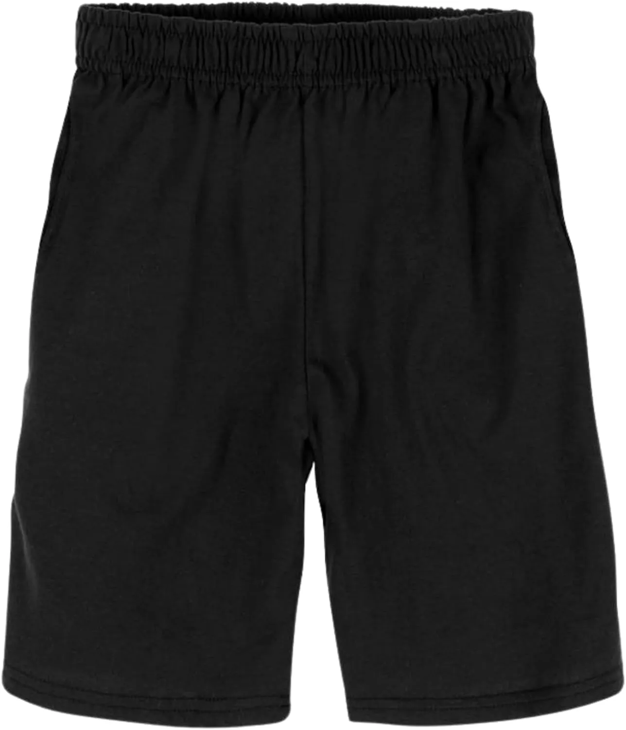 Hanes Boys Jersey Shorts Pack, 2-Pack, Cotton Shorts for Boys with Pockets, Pull-On Shorts