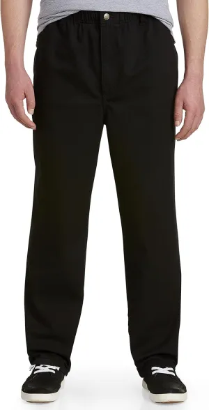 Harbor Bay by DXL Men's Big and Tall Full Elastic Waist Jeans | All-Day Comfort with Loose Fit, Elasticized Comfort Waistband