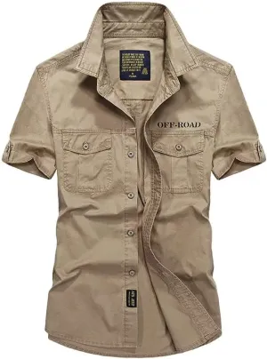 Hbufnha Men's Casual Shirt Business Shirts Button Down Quick Dry Work Trucker Plaid Shirt