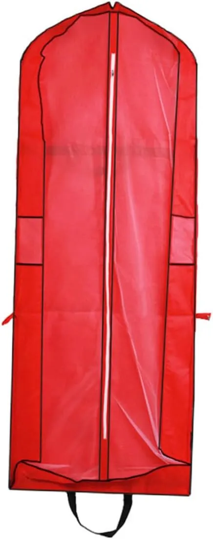 Healifty Clothing Cover Bag Suit Pouch for Hanging Wedding Dress Bag Long Skirt Cover Fabric Protector