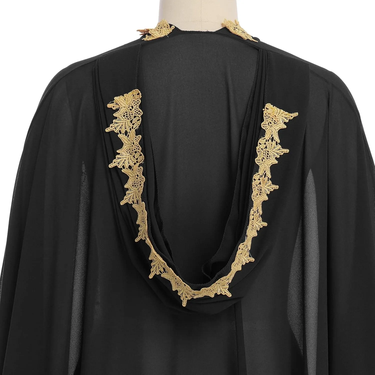 IBTOM CASTLE Abaya for Women Muslim, Beaded Embroidered Maxi Kaftan Dress Cardigan Caftan Dubai Arabic Kimono Robe