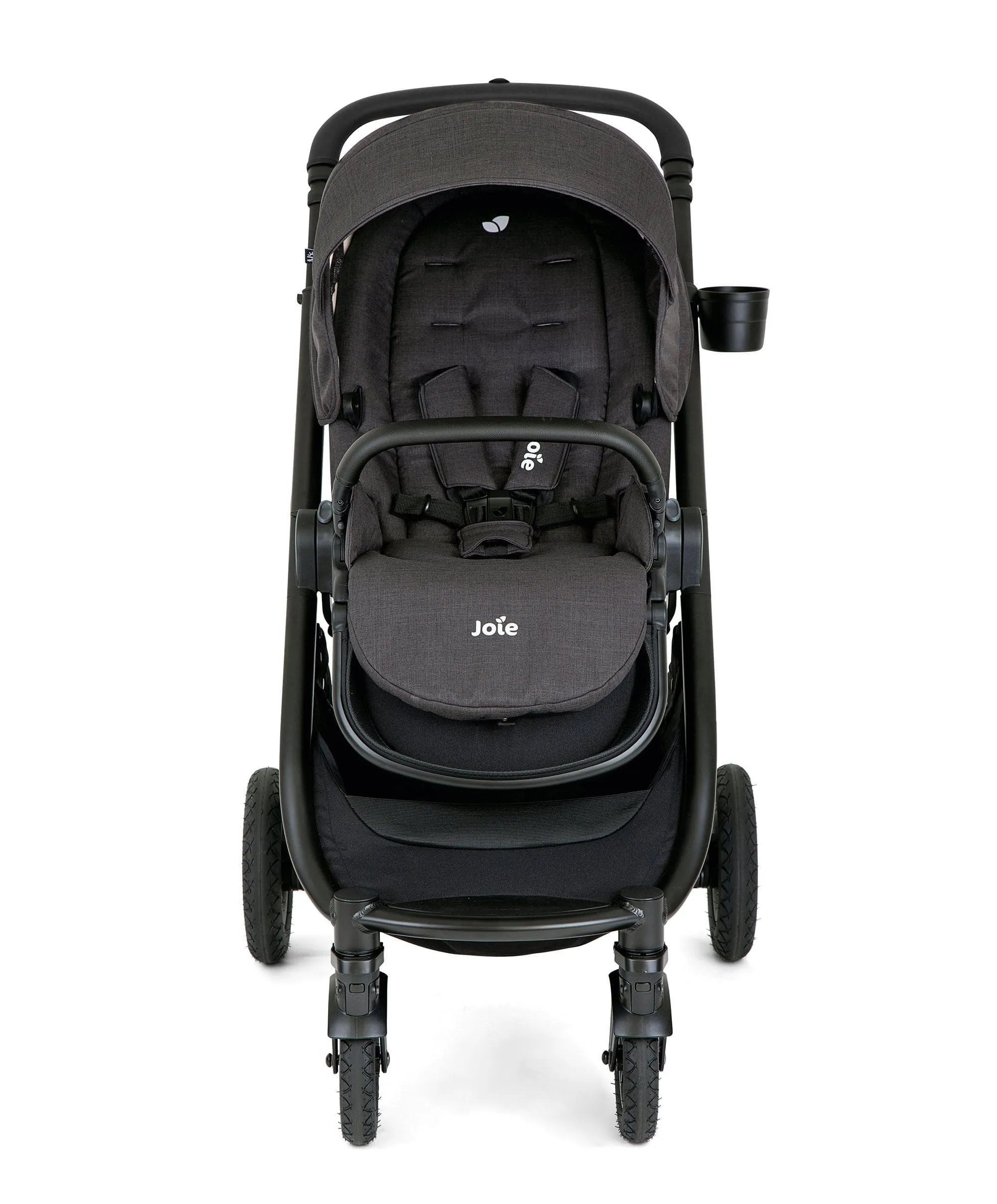 Joie Verstax Pushchair Bundle with i-Snug Carseat & Ramble Carrycot - Shale