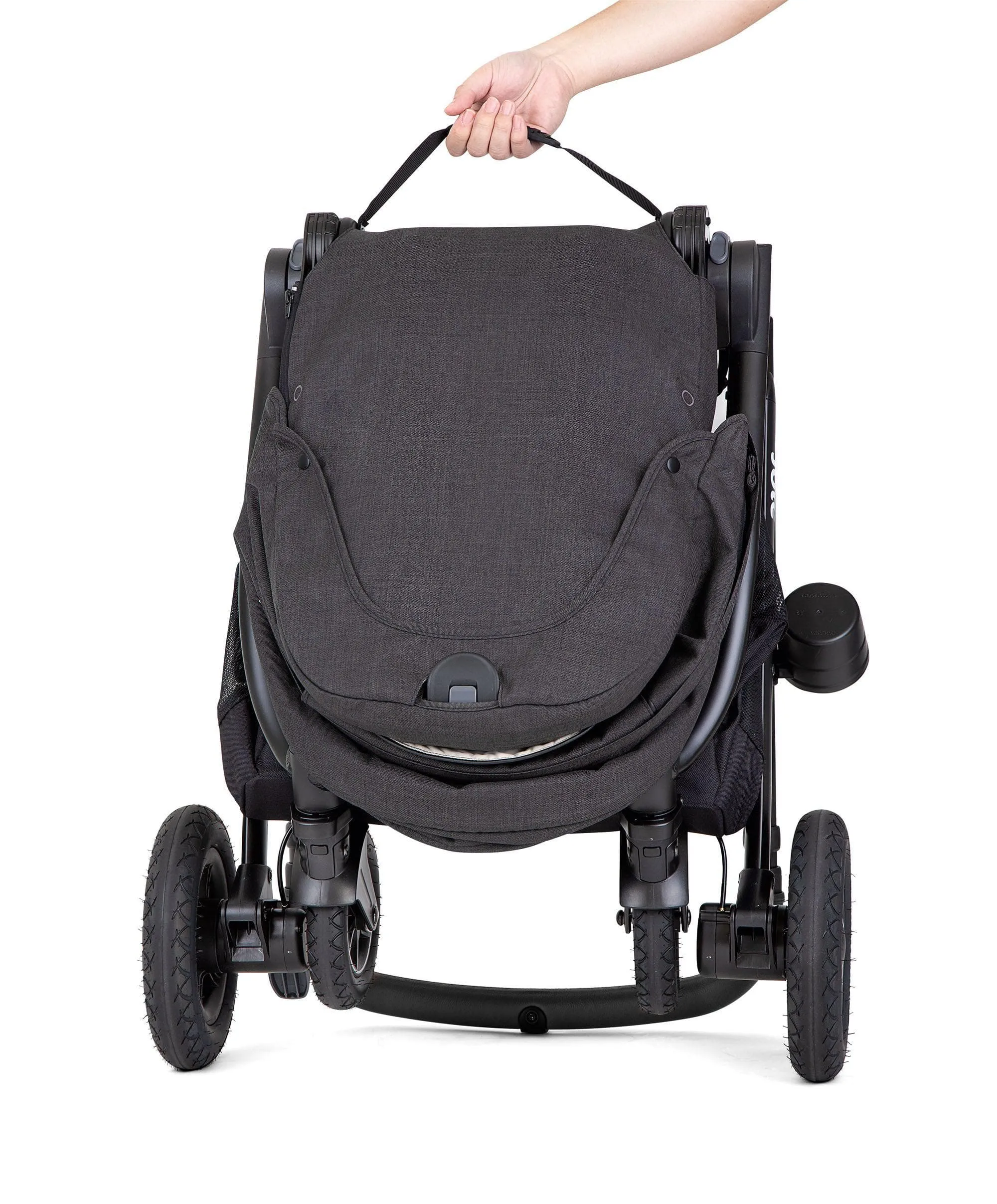 Joie Verstax Pushchair Bundle with i-Snug Carseat & Ramble Carrycot - Shale