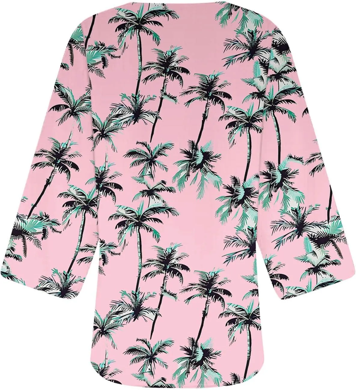 Kimono Cardigans for Women Floral Print Hawaiian Beach Cover Up Puff Sleeve Chiffon Blouse Cruise Outfits Summer Tops