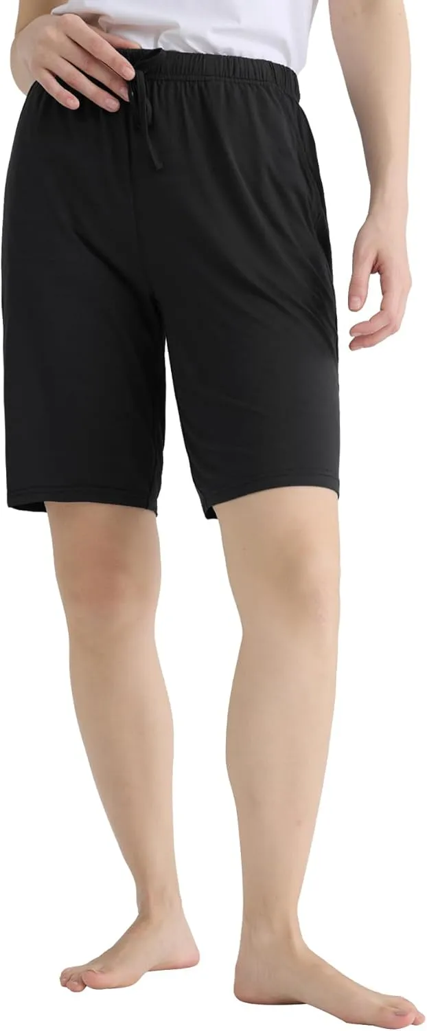 Latuza Women's Viscose Pajama Shorts Knee Length Sleep Shorts